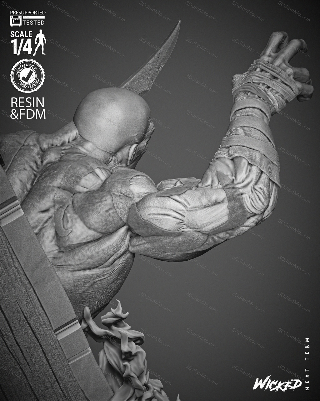 3DWicked 漫威 毁灭者德拉克斯