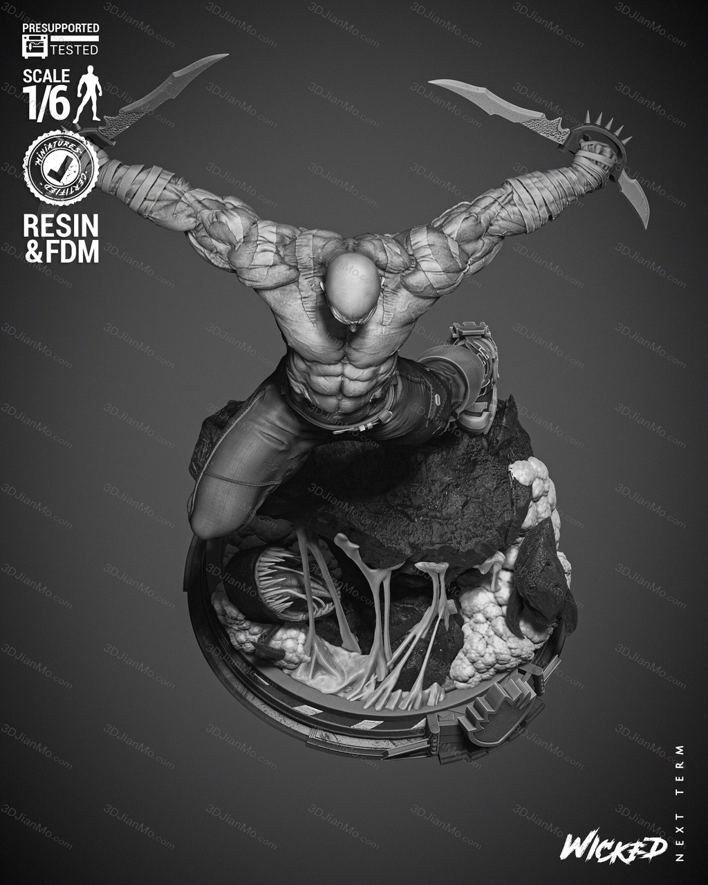 3DWicked 漫威 毁灭者德拉克斯