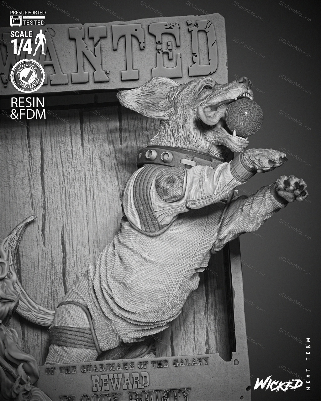 3DWicked 漫威 俄国太空狗科斯莫