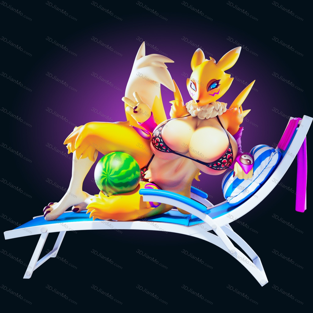 Officer Rhu 数码宝贝 妖狐兽