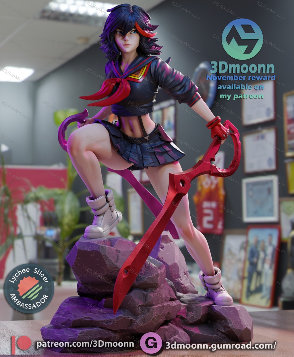 3Dmoonn 斩服少女 缠流子