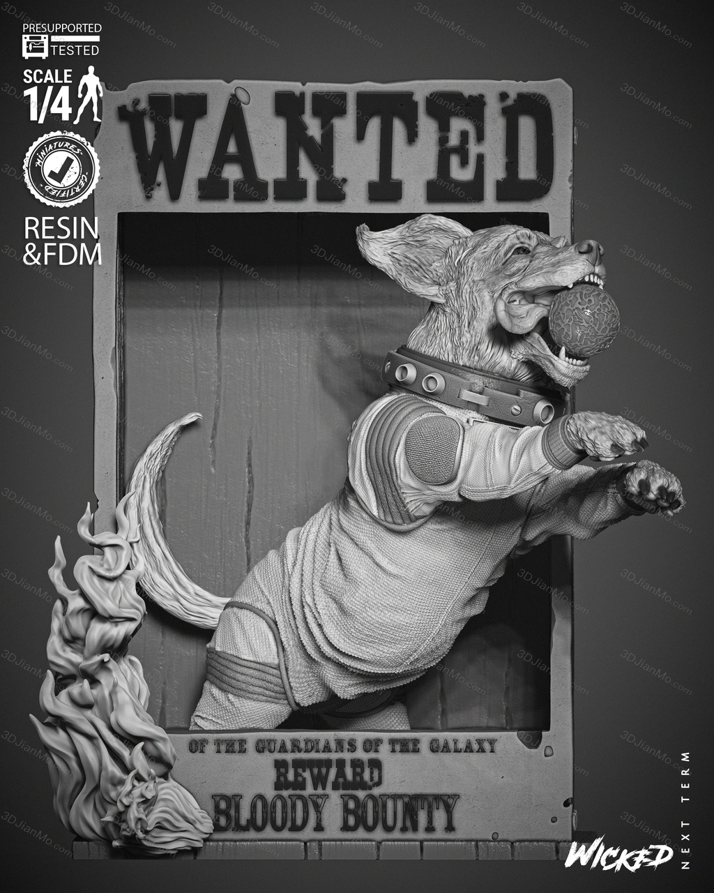 3DWicked 漫威 俄国太空狗科斯莫