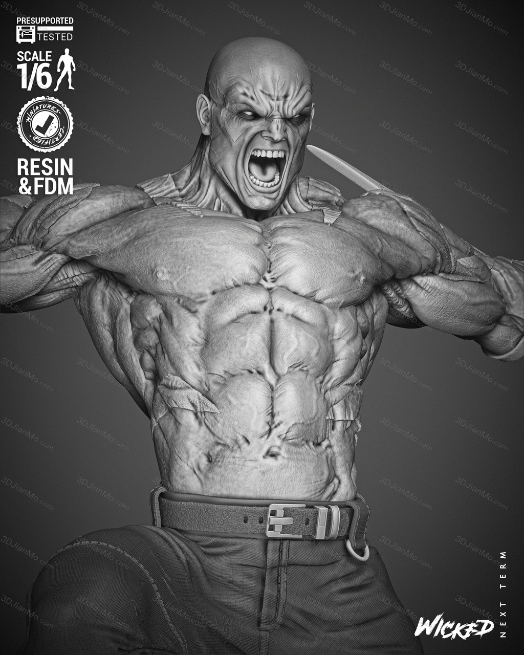 3DWicked 漫威 毁灭者德拉克斯