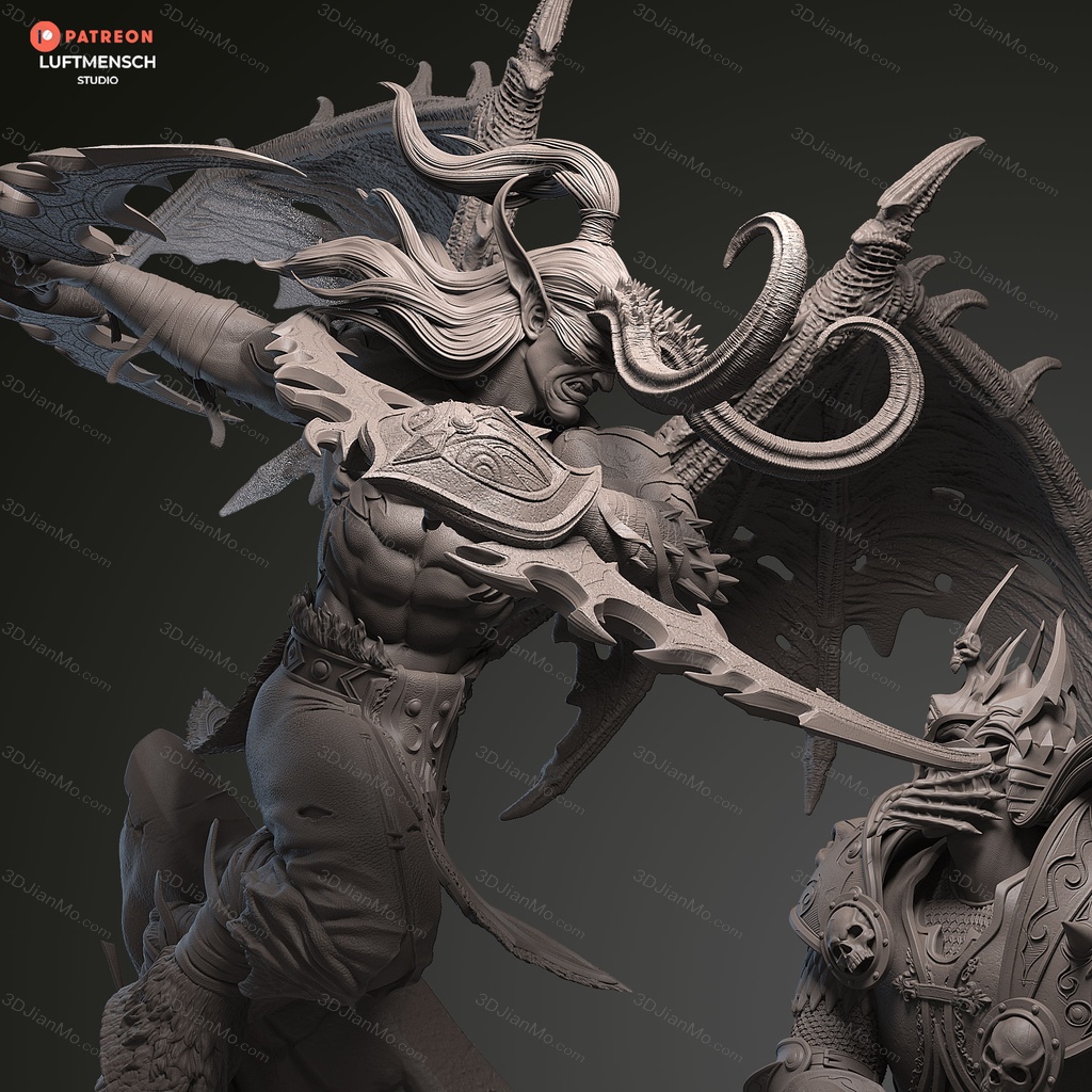 LuftMensch 魔兽世界 伊利丹·怒风 vs 阿尔萨斯