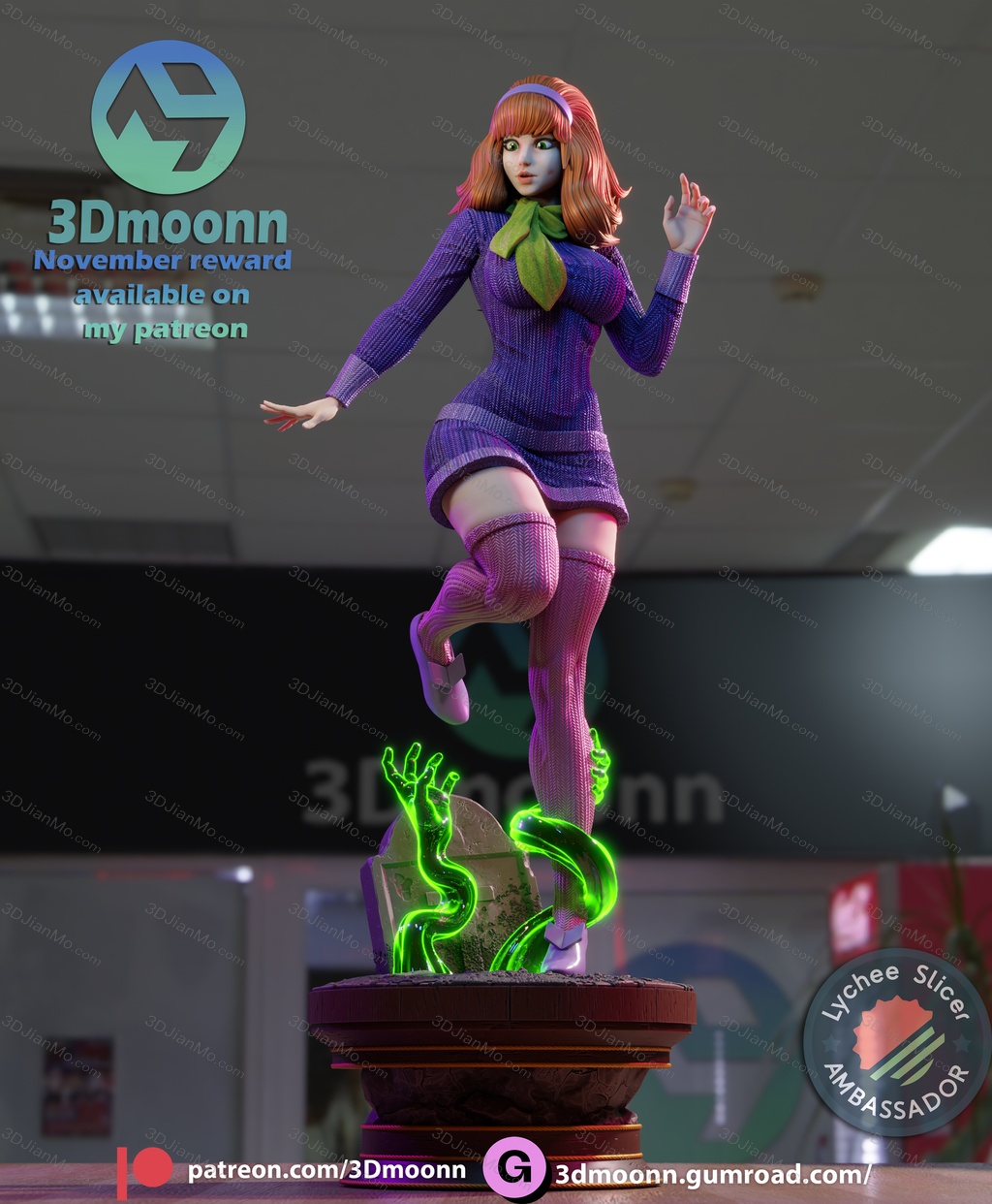 3Dmoonn 史酷比狗 达芙妮