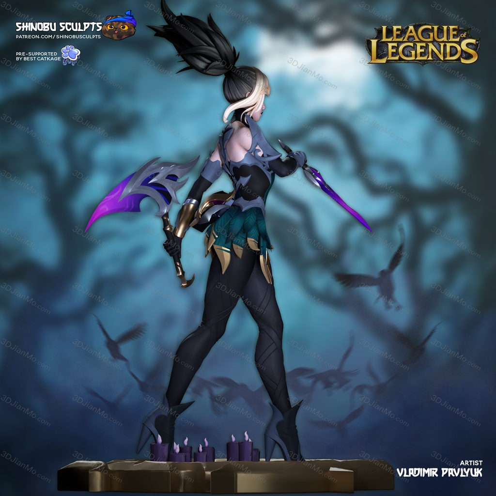 Shinobu Sculpts 英雄联盟 离群之刺·阿卡丽