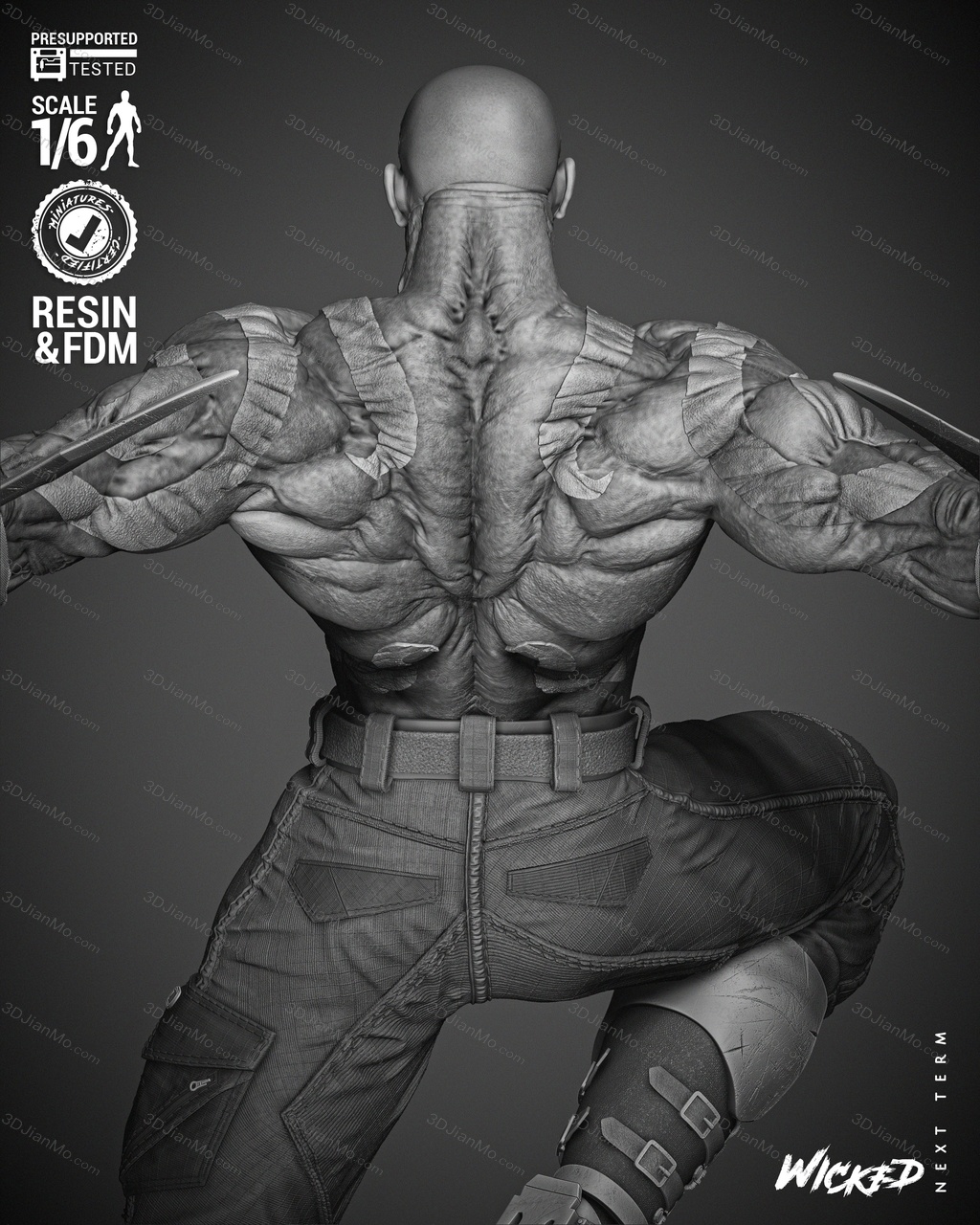 3DWicked 漫威 毁灭者德拉克斯