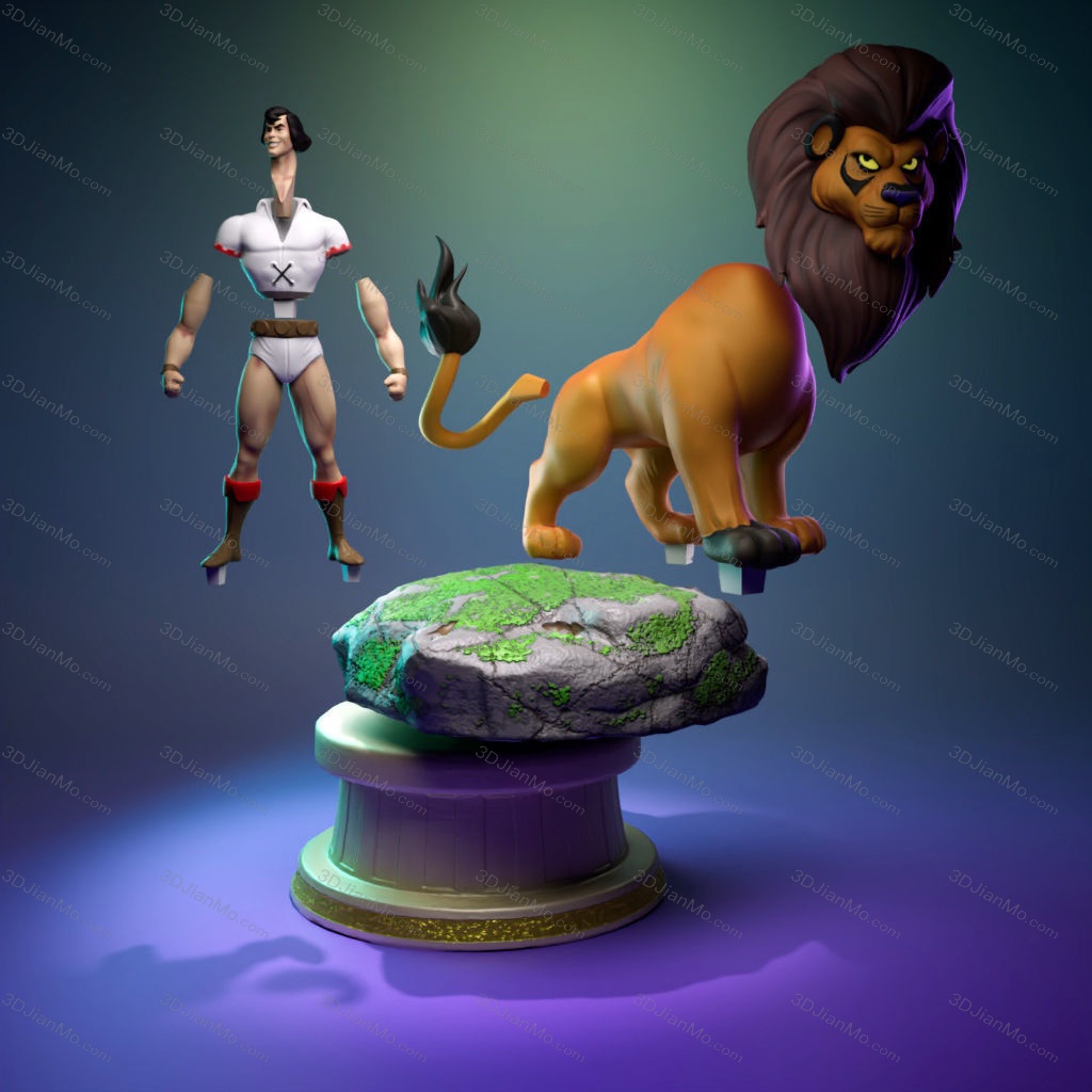 变身壮汉和巨狮