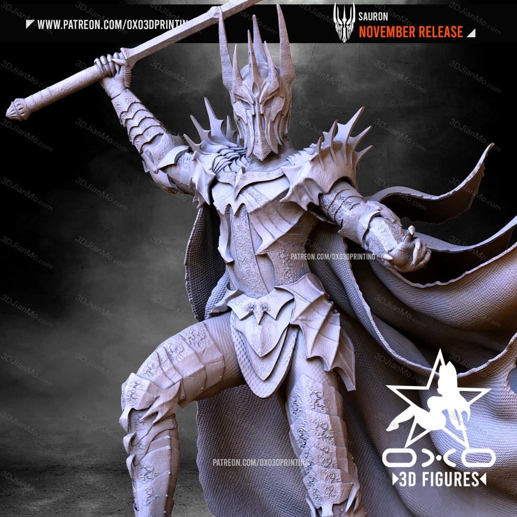 OXO3D 魔戒 魔王索伦