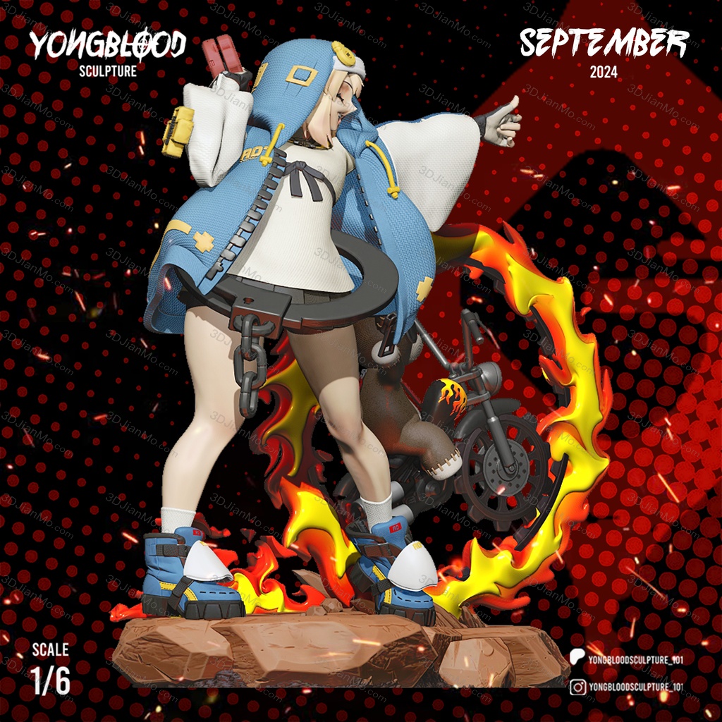 Yongblood Sculpture 罪恶装备 布里吉特