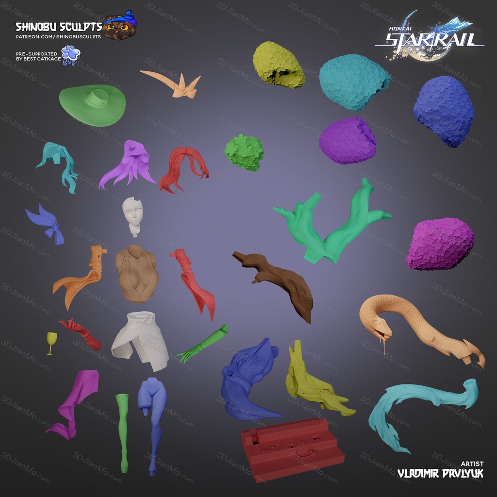 Shinobu Sculpts 崩坏：星穹铁道 翡翠