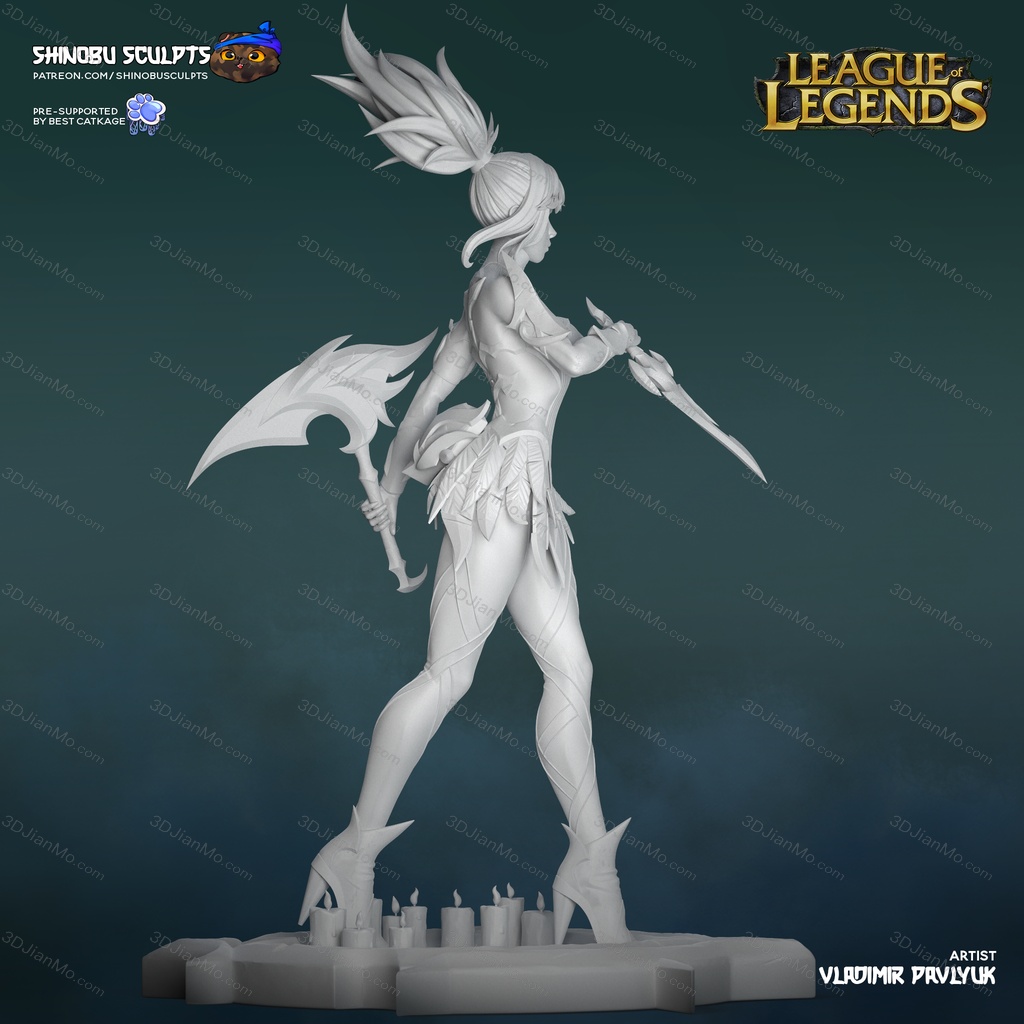 Shinobu Sculpts 英雄联盟 离群之刺·阿卡丽