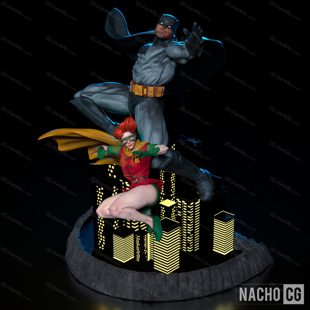 Nacho CG DC漫画 蝙蝠侠和凯莉·凯利