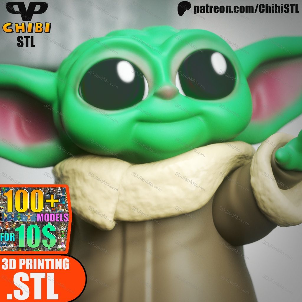 Chibi STL 曼达洛人 格洛古