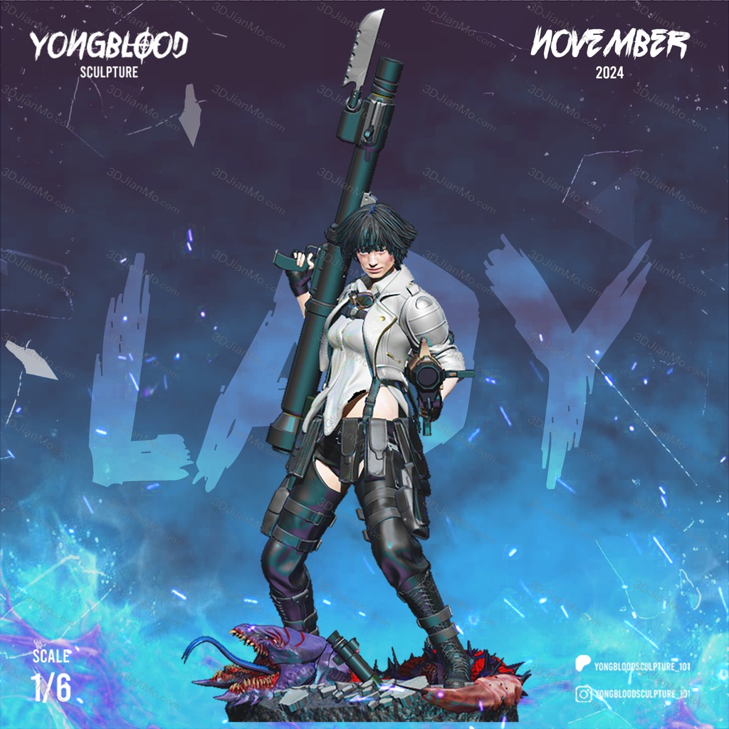 Yongblood Sculpture 鬼泣 蕾蒂