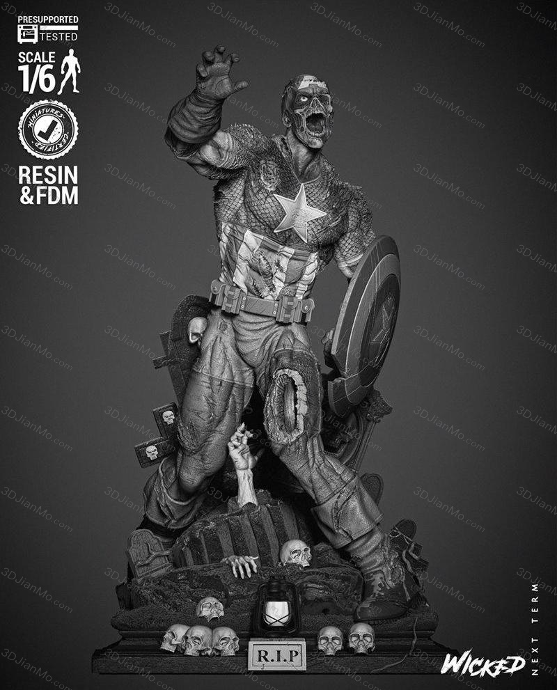 3DWicked 漫威 美国队长