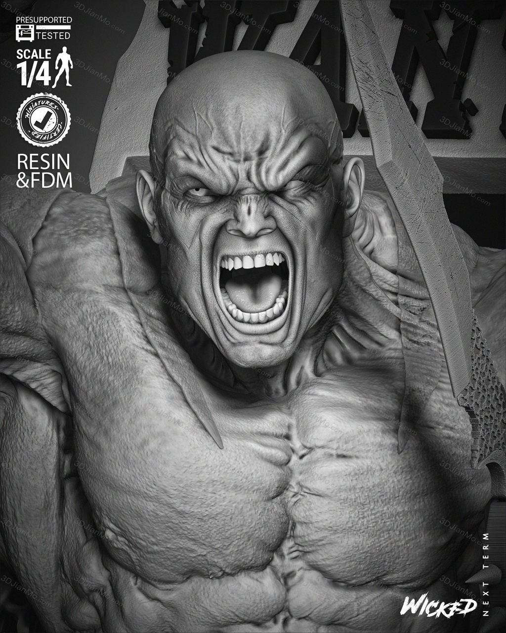 3DWicked 漫威 毁灭者德拉克斯