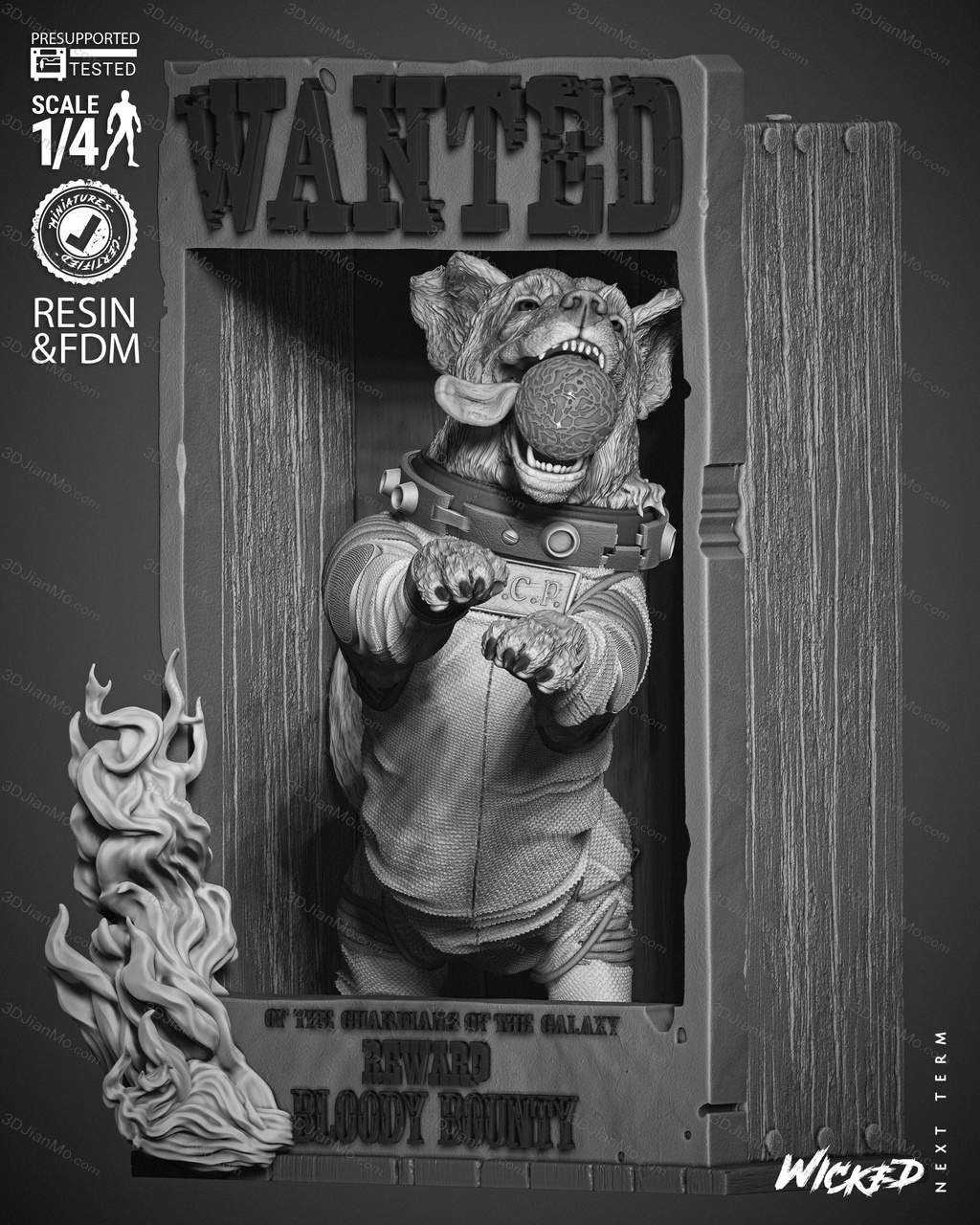 3DWicked 漫威 俄国太空狗科斯莫