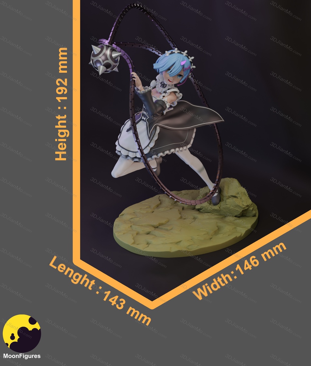 Moon Figures 从零开始的异世界生活 雷姆