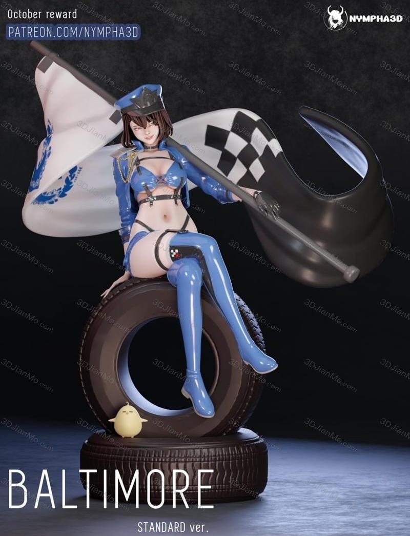 NYMPHA 3D 碧蓝航线 巴尔的摩