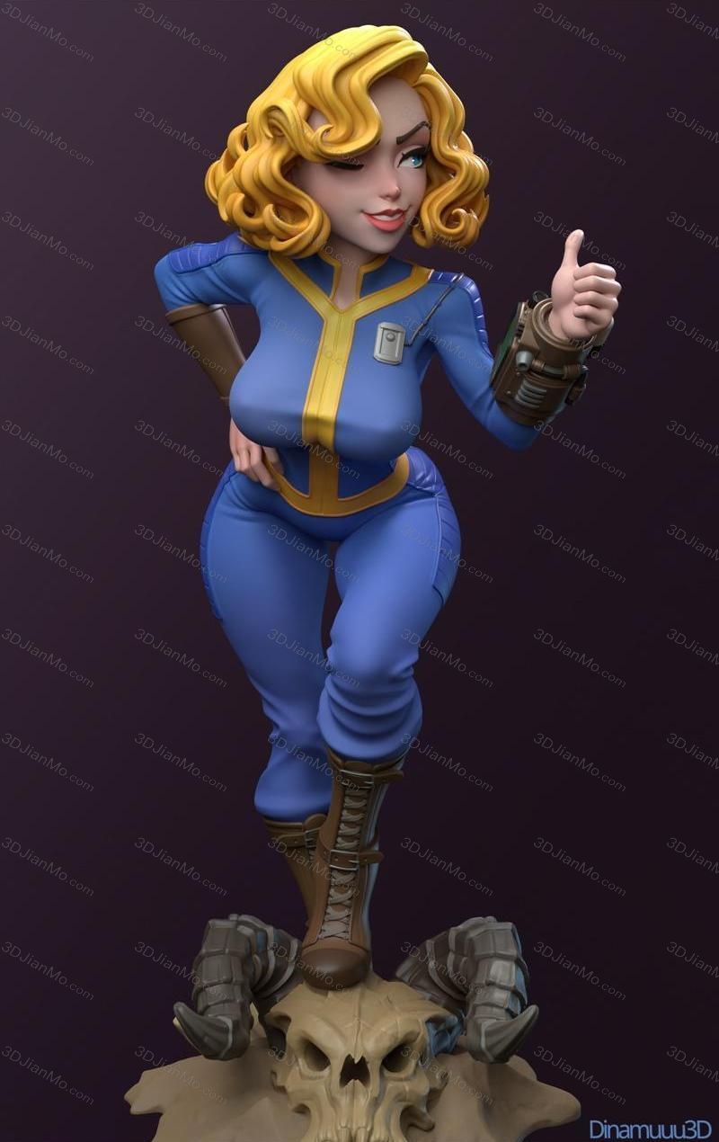 Dinamuuu 3D 辐射 Vault Girl