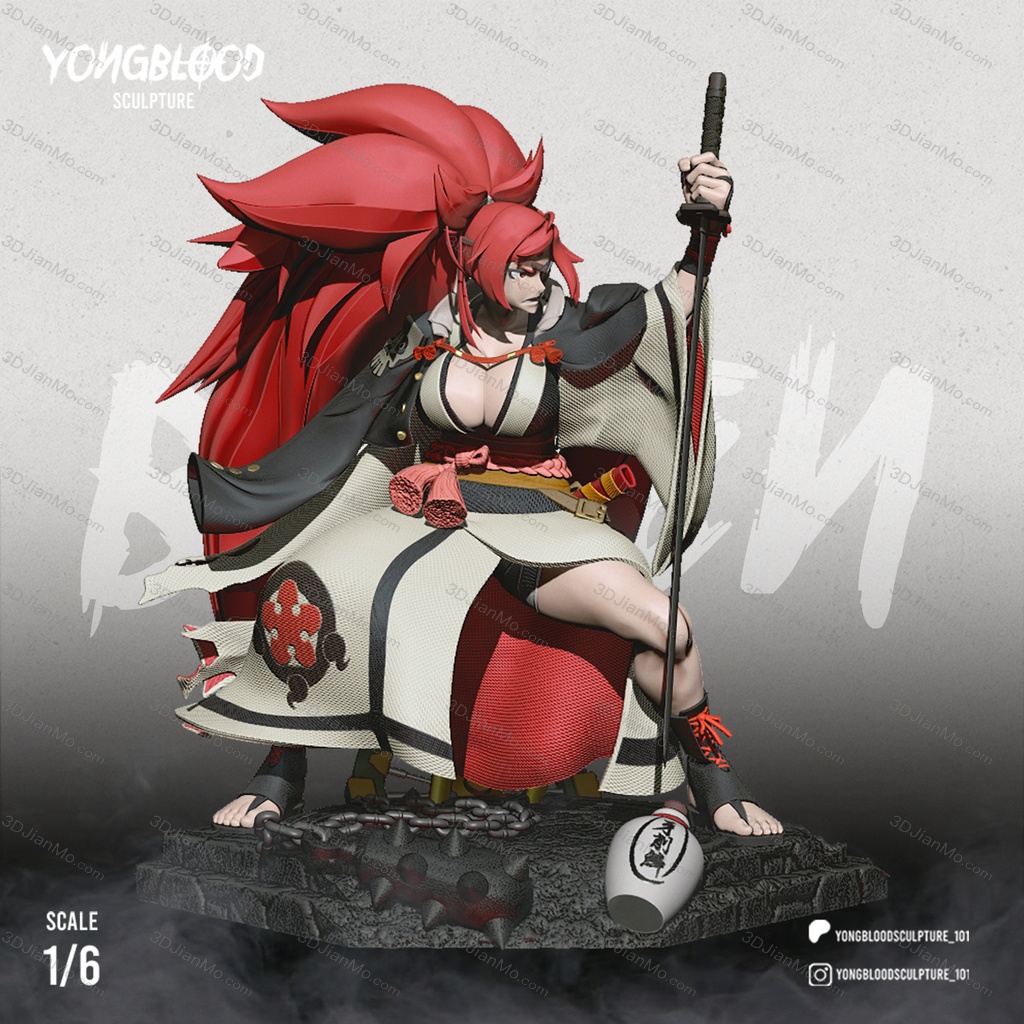 Yongblood Sculpture 罪恶装备 梅喧