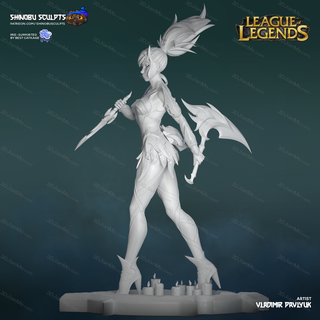 Shinobu Sculpts 英雄联盟 离群之刺·阿卡丽