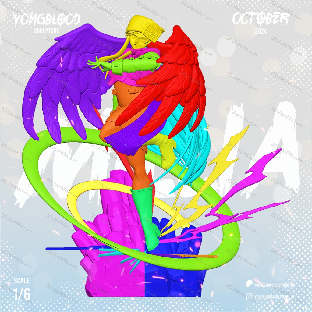 Yongblood Sculpture 罪恶装备 米莉亚 雷杰