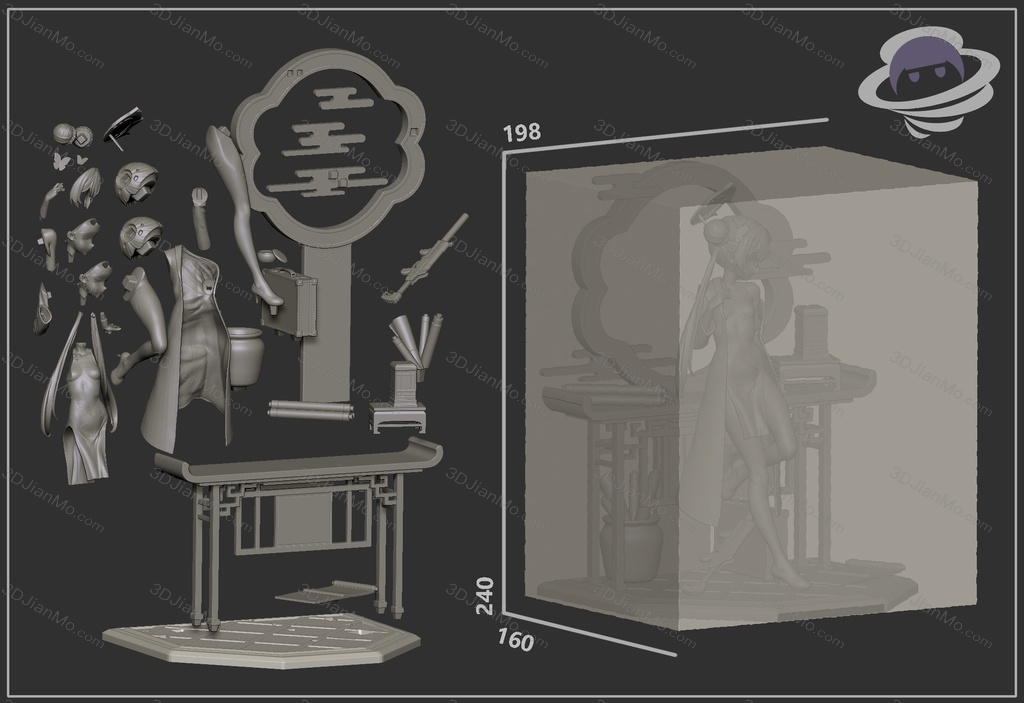 Kuru Figure 蔚蓝档案 龙华妃咲