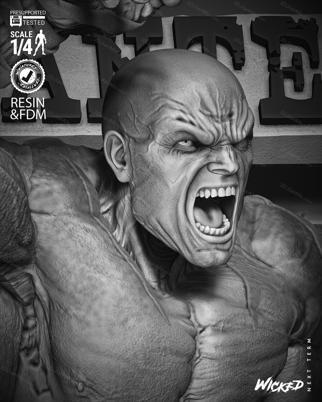 3DWicked 漫威 毁灭者德拉克斯