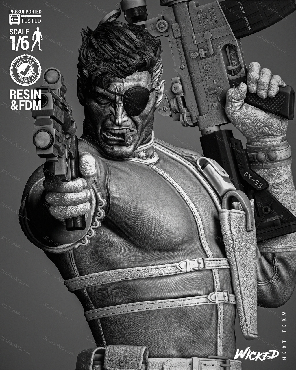 3DWicked 漫威 尼克·弗瑞