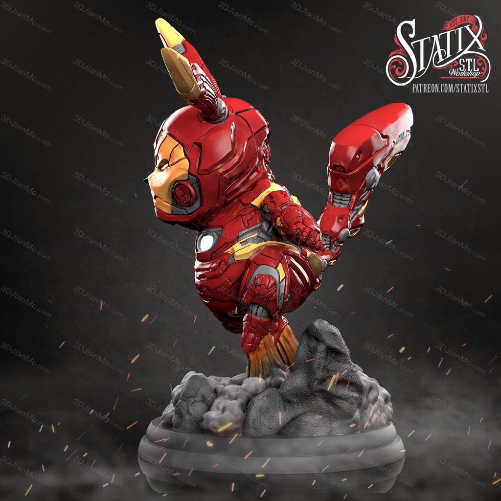 STATIX 漫威 钢铁比卡丘