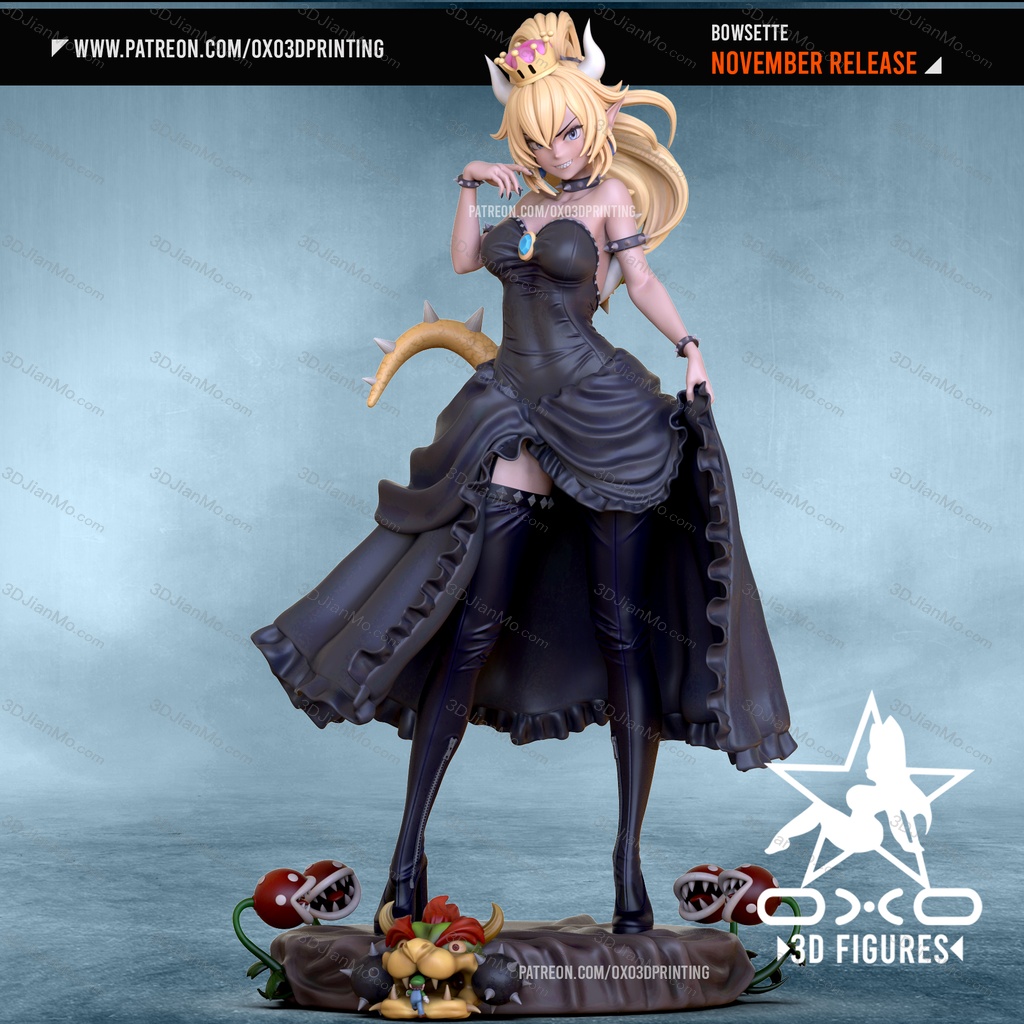 OXO3D 超级马里奥 库巴公主