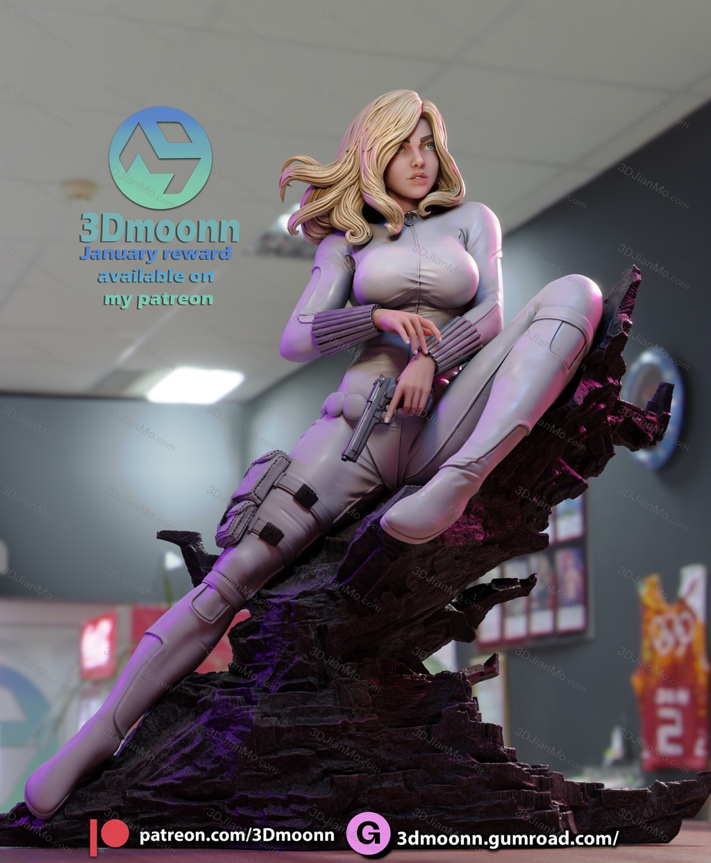 3Dmoonn 漫威 黑寡妇