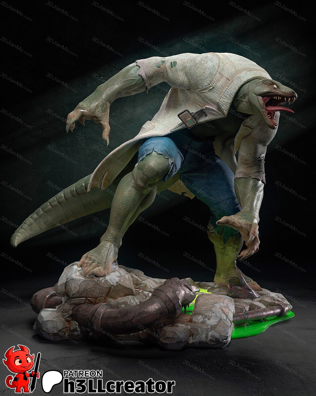 H3LL 漫威 蜥蜴教授