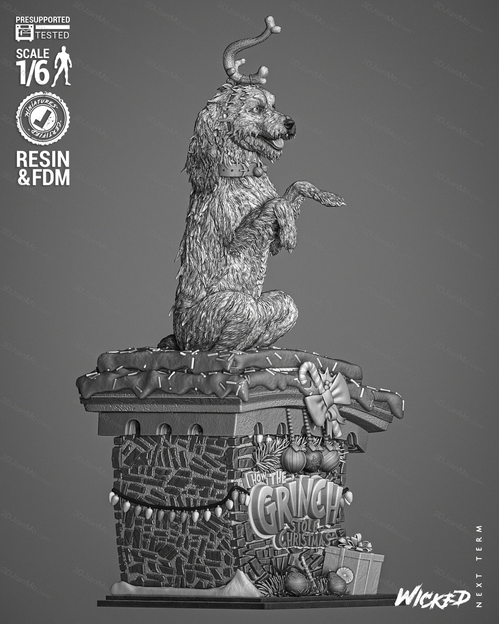 3DWicked 绿毛怪格林奇 麦克斯