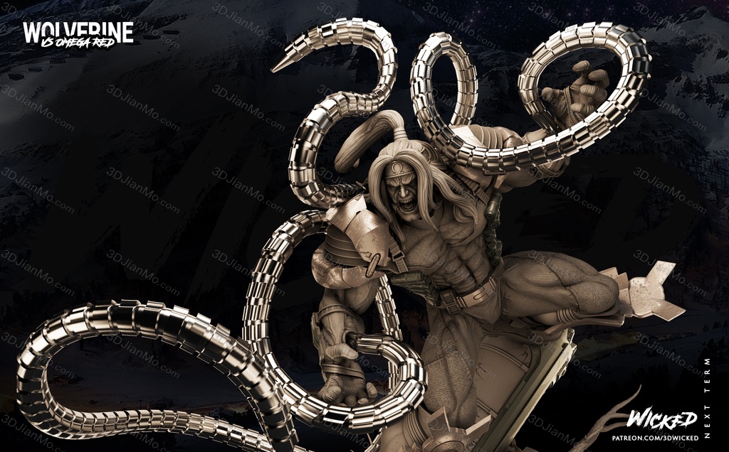 3DWicked 漫威 金钢狼对战红色欧米伽