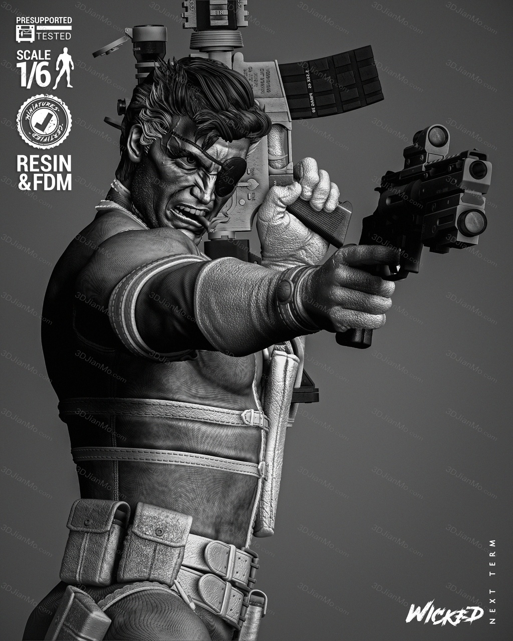 3DWicked 漫威 尼克·弗瑞