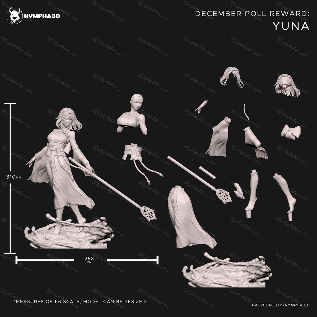 NYMPHA 3D 最终幻想 尤娜