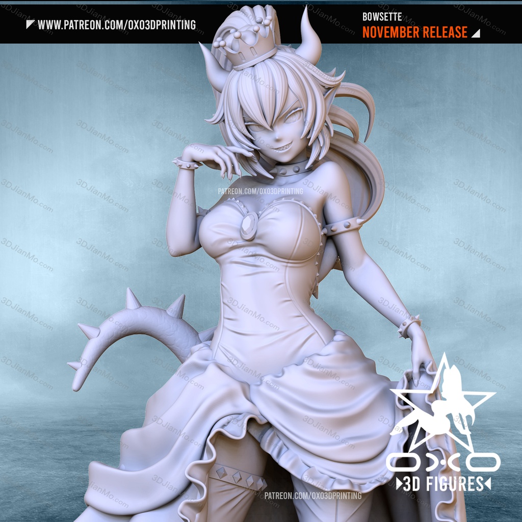 OXO3D 超级马里奥 库巴公主