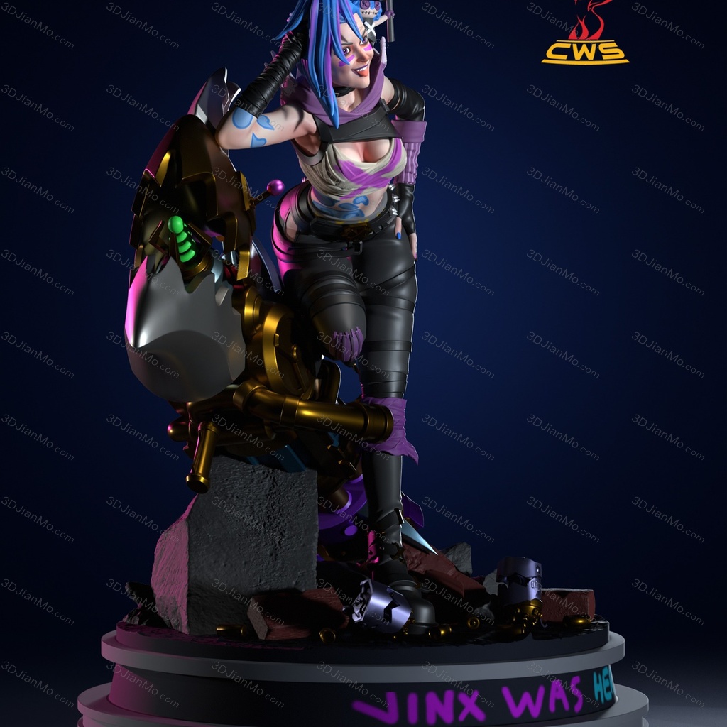 CW Studio 英雄联盟 双城之战 金克丝