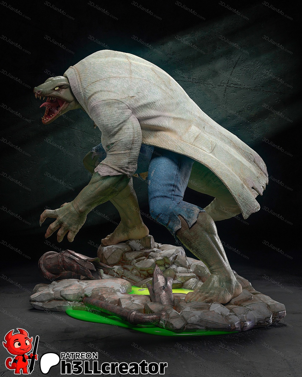 H3LL 漫威 蜥蜴教授