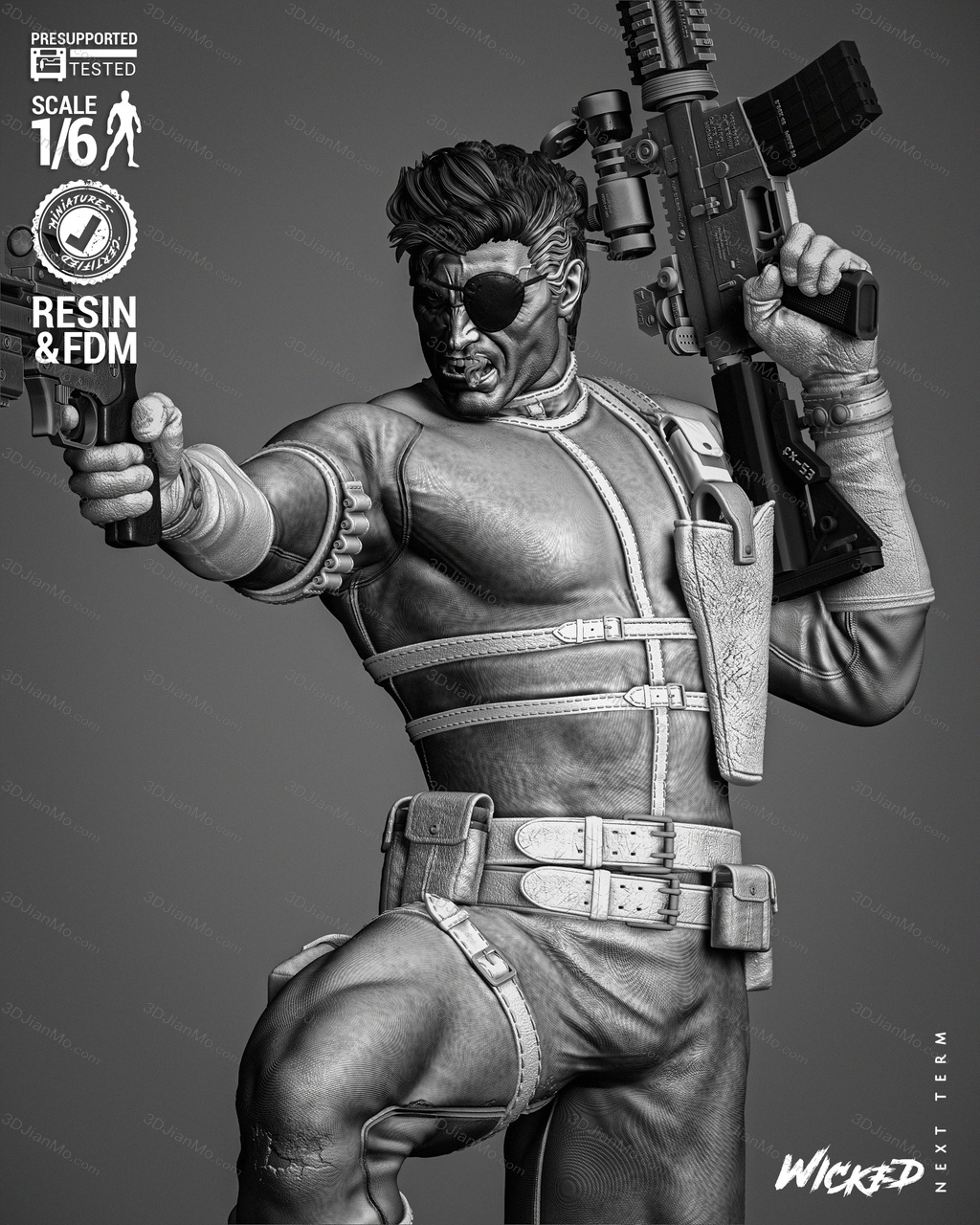 3DWicked 漫威 尼克·弗瑞