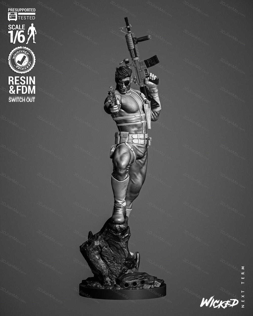 3DWicked 漫威 尼克·弗瑞