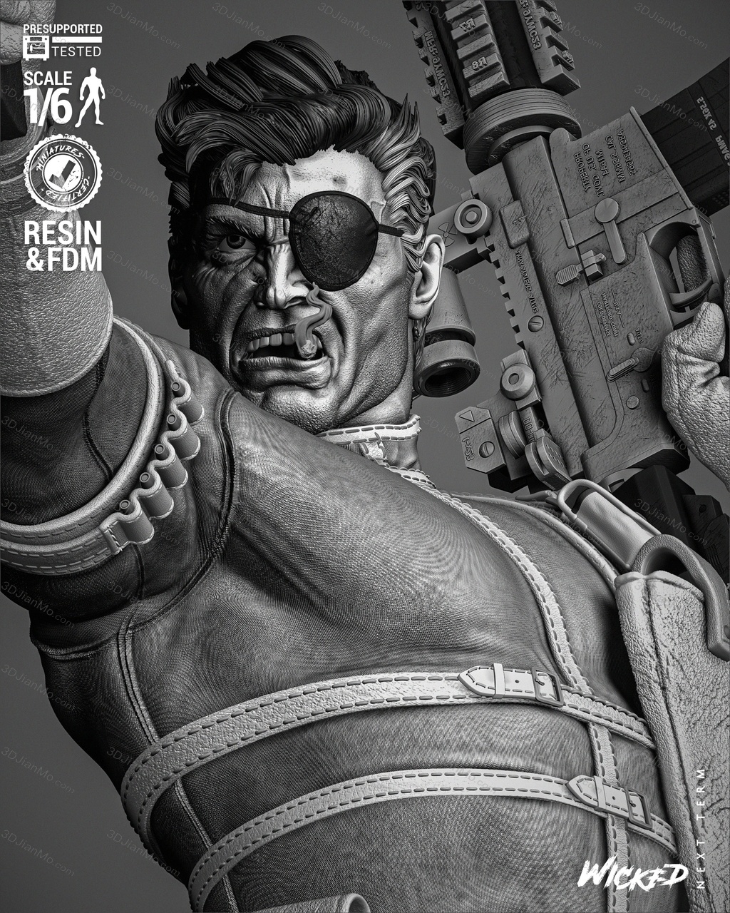 3DWicked 漫威 尼克·弗瑞