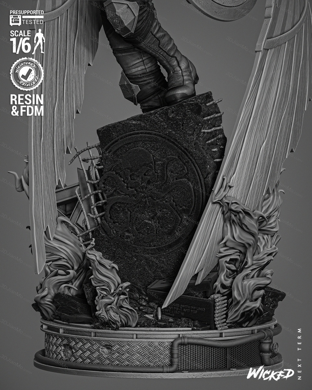 3DWicked 漫威 猎鹰 山姆·威尔逊