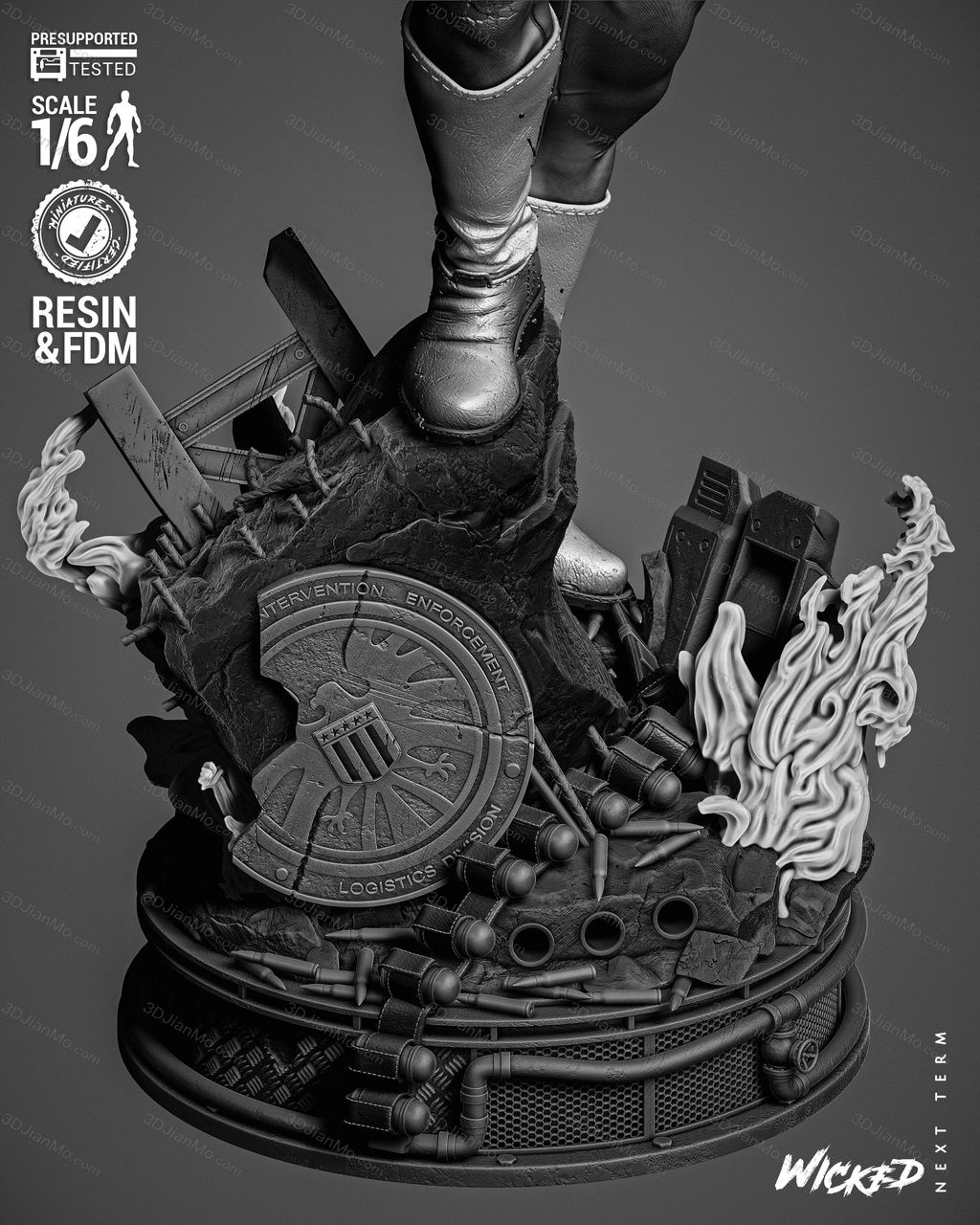 3DWicked 漫威 尼克·弗瑞