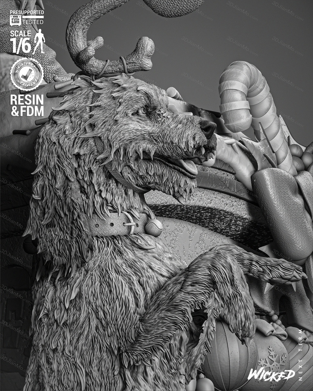 3DWicked 绿毛怪格林奇、麦克斯和辛迪