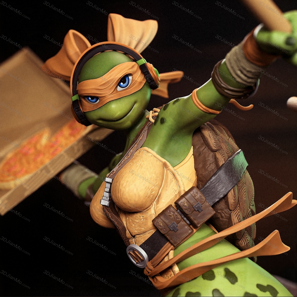 Peach Figure 忍者神龟 米开朗基罗