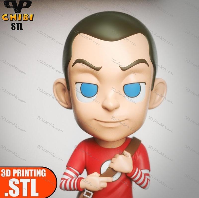 Chibi STL 生活大爆炸 谢尔顿·库珀